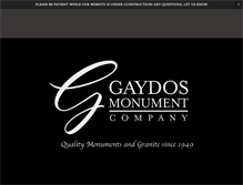 Tablet Screenshot of gaydosmonument.com